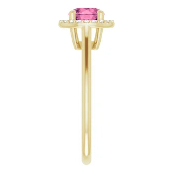 Custom Pink Tourmaline Ring
