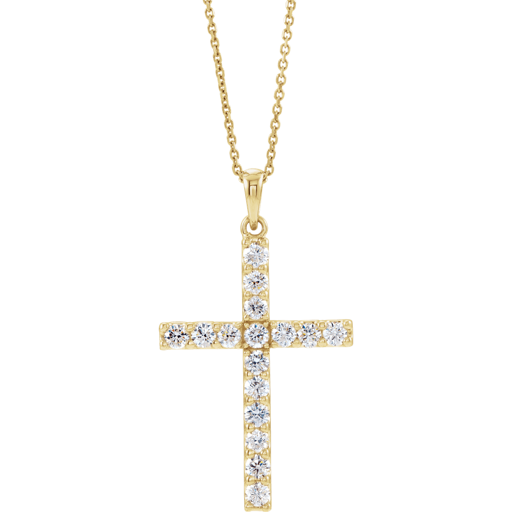 Heavens Gate Diamond Cross Necklace