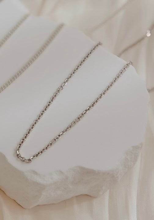 Men's Diamond Cut Cable Chain Necklace