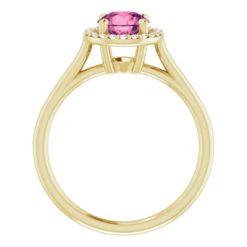 Custom Pink Tourmaline Ring