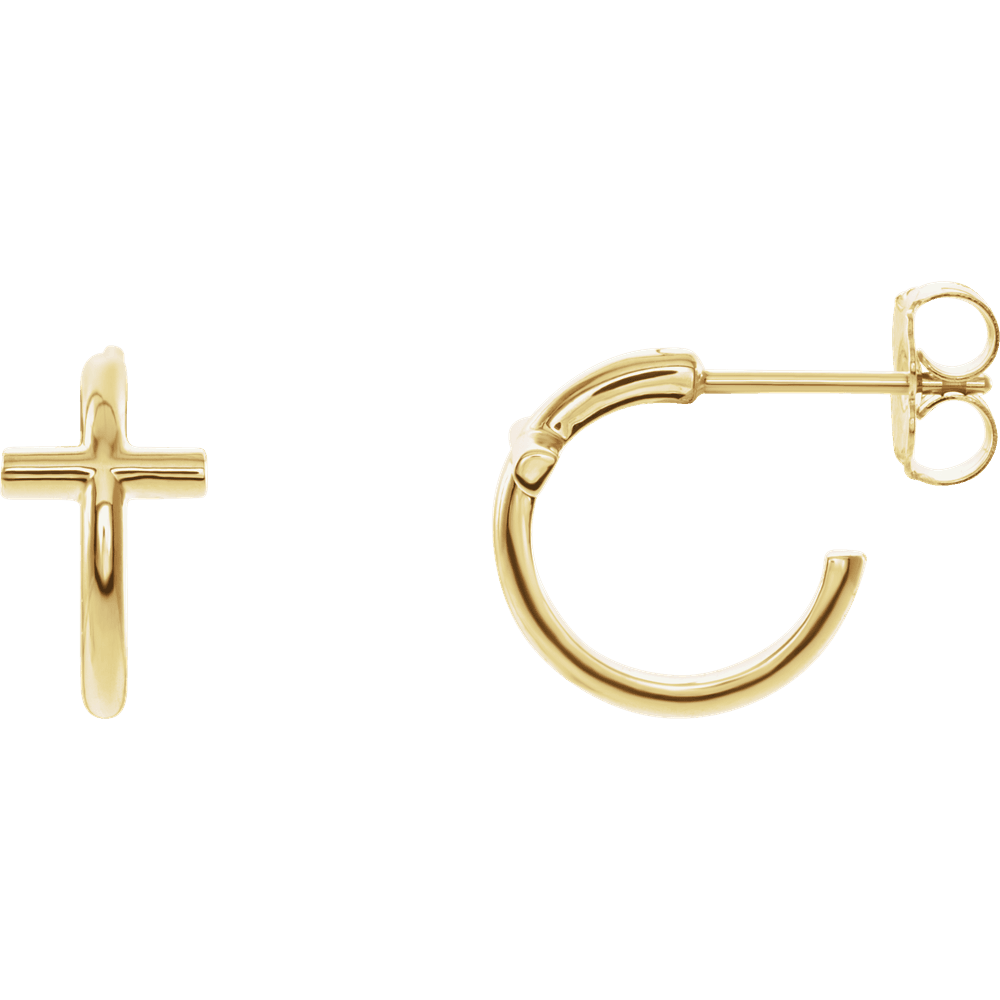 Cross of Grace Hoops