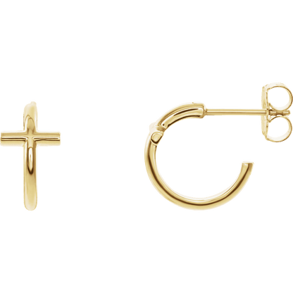 Cross of Grace Hoops
