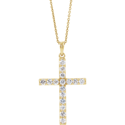 Heavens Gate Diamond Cross Necklace
