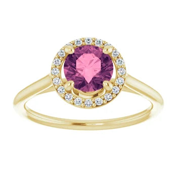 Custom Pink Tourmaline Ring