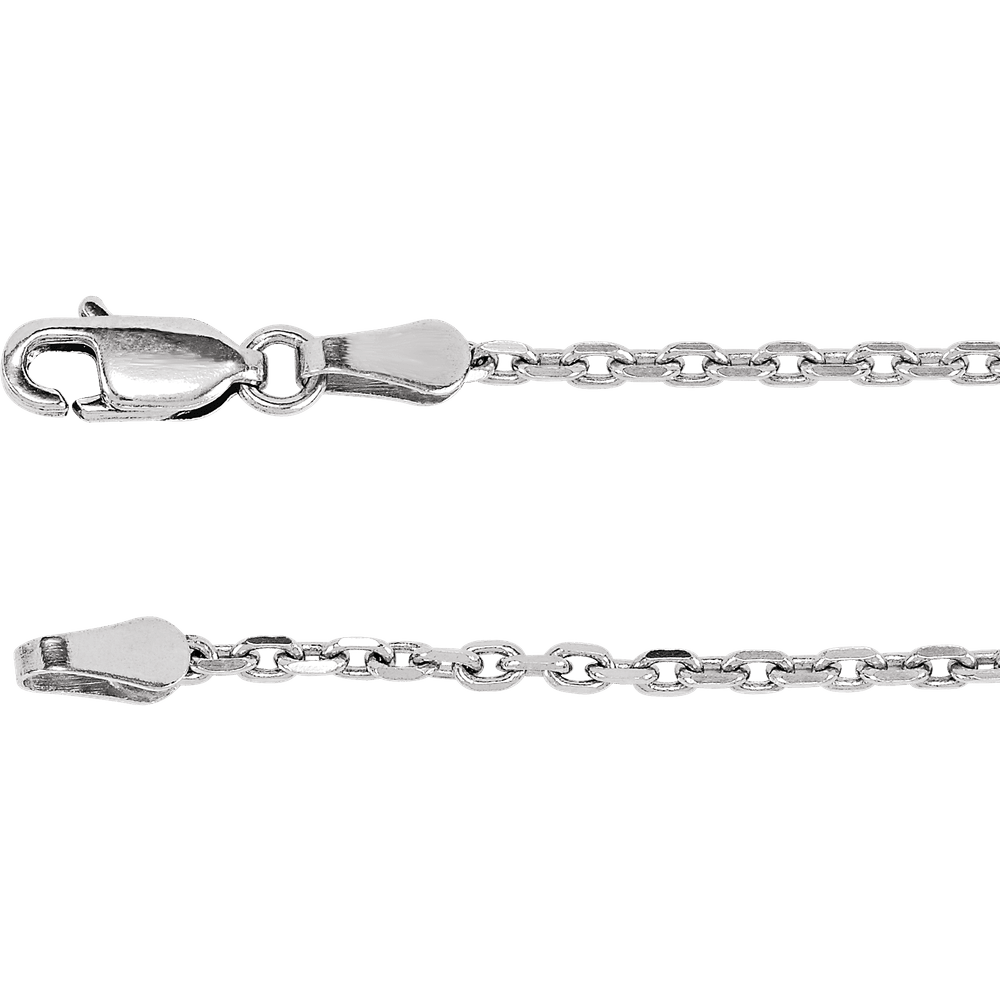 Men's Diamond Cut Cable Chain Necklace