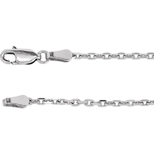 Men's Diamond Cut Cable Chain Necklace