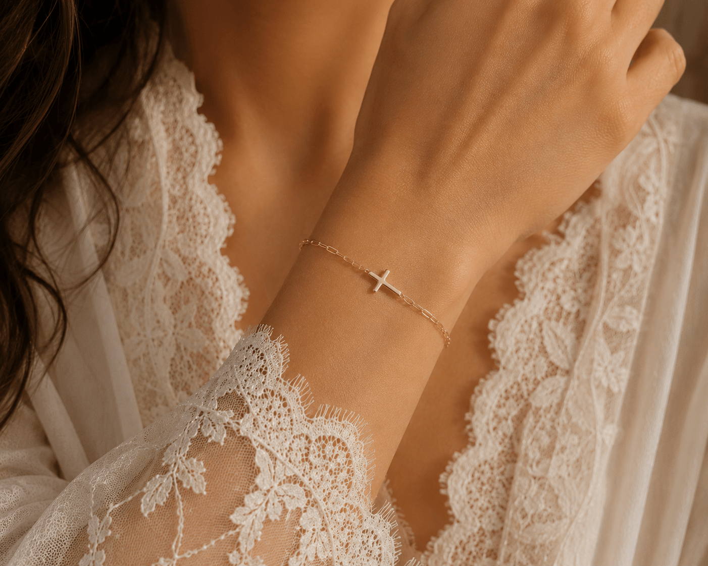 The Abide Cross Bracelet