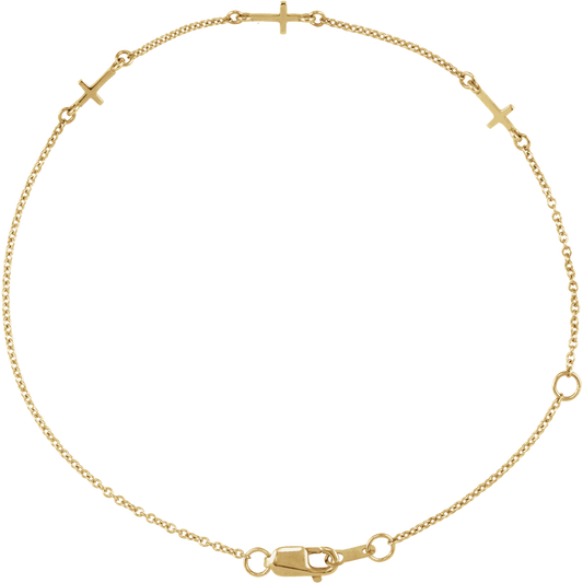The Faithful Cross Bracelet