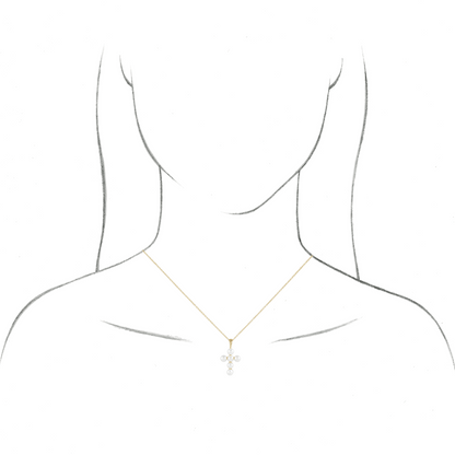 The Gates of Pearl Cross Necklace