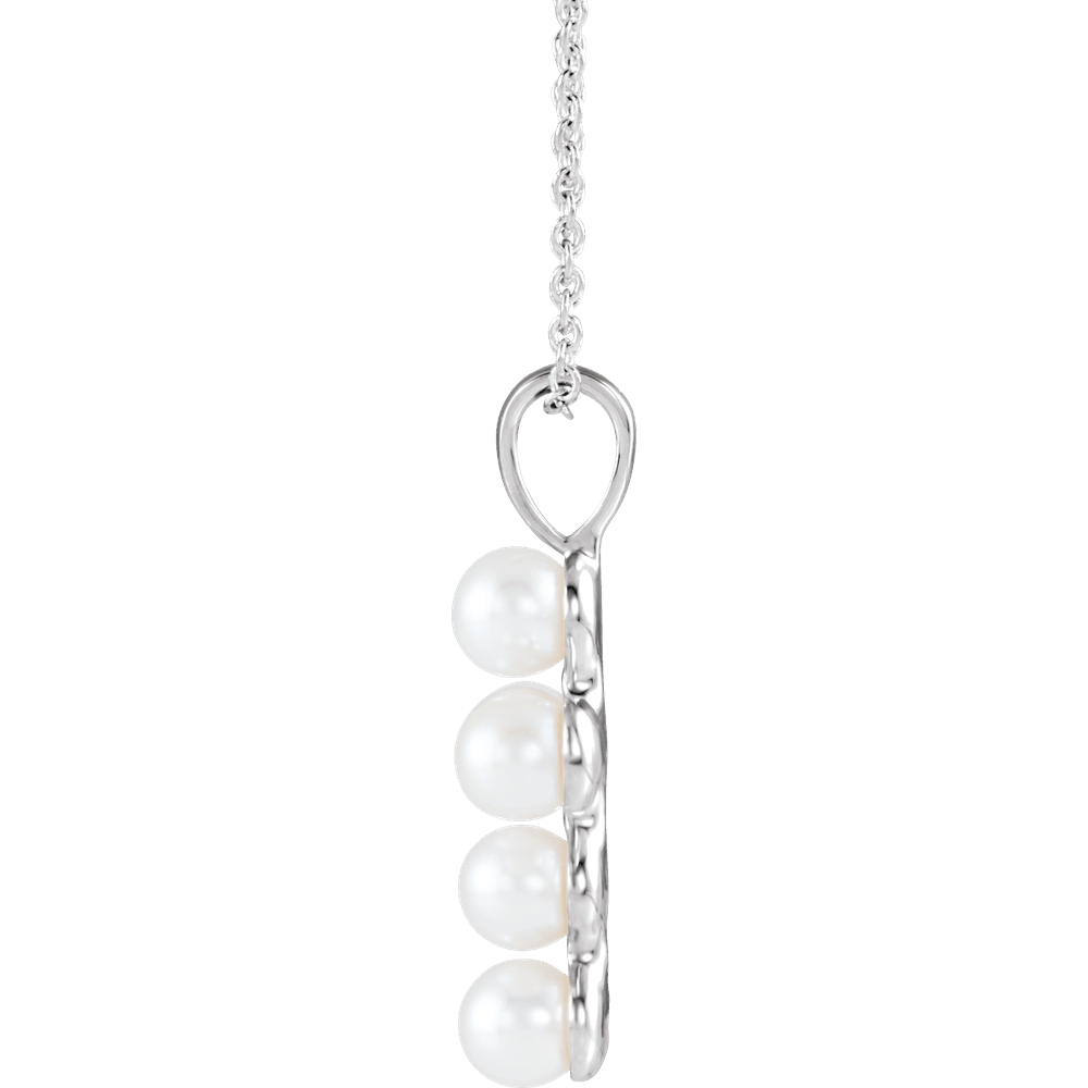 The Gates of Pearl Cross Necklace