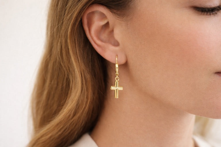 The Selah Cross Earrings