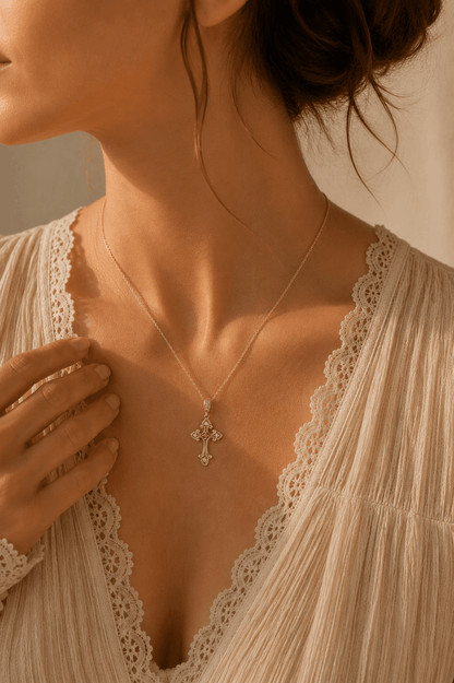 The Crowned Cross Necklace