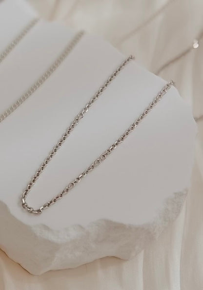 Men's Diamond Cut Cable Chain Necklace